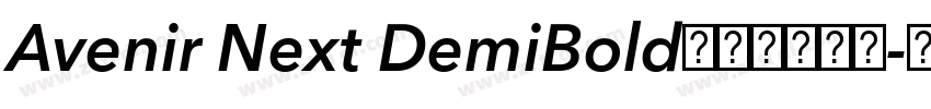 Avenir Next DemiBold字体免费下载字体转换